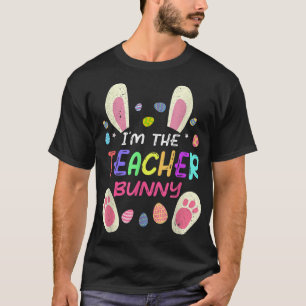 T-shirt Je suis le lapin enseignant Party de Pâques en fam