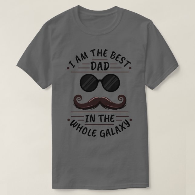 T-shirt je suis le meilleur papa de toute la galaxie (Design devant)