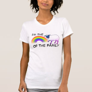 T-shirt "Je suis le mouton arc-en-ciel de la famille"