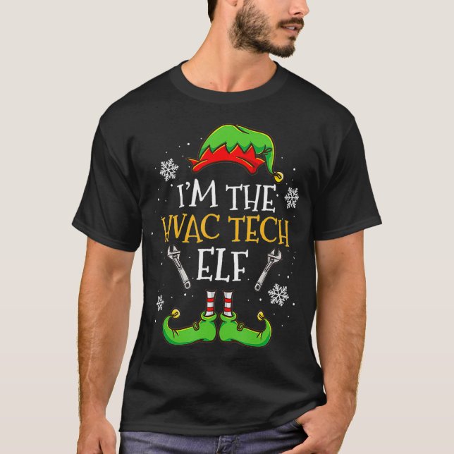 T-shirt Je suis le Noël des elfes de HVAC Tech  (Devant)