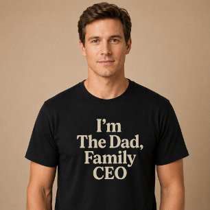 T-shirt Je suis le papa, PDG de la famille