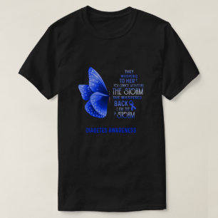 T-shirt Je Suis Le Papillon De Sensibilisation À La Tempêt