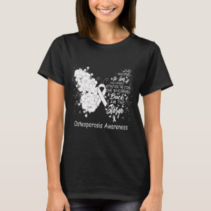 T-shirt Je Suis Le Papillon De Sensibilisation À L'Ostéopo