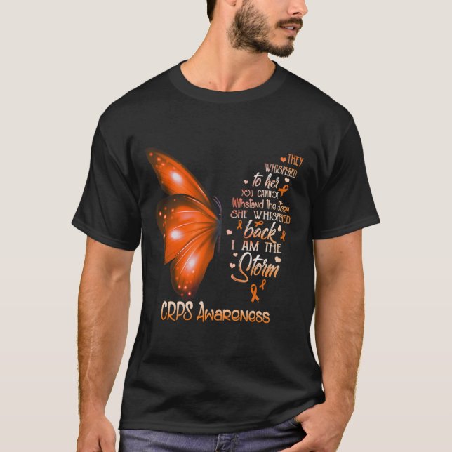 T-shirt Je Suis Le Papillon De Sensibilisation Aux Crps De (Devant)