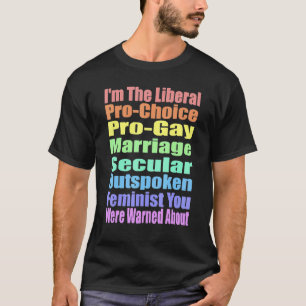 T-shirt Je suis le Parti Libéral Pro Choice Pro Mariage ga