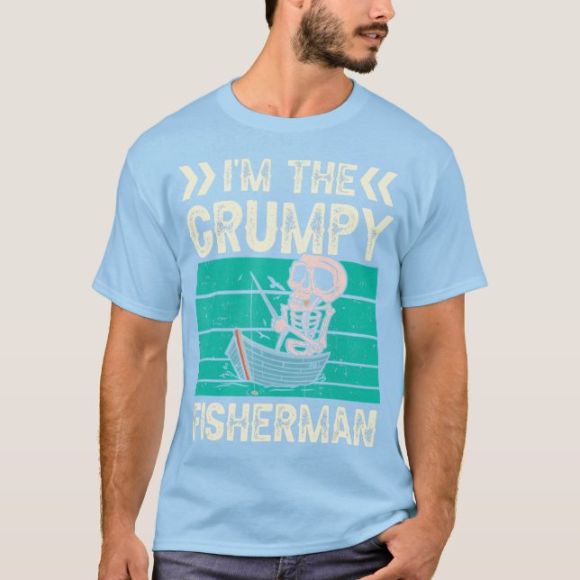 T-shirt Je suis le Pêcheur Grumpy Hobby Pêcheur de poisson (Devant)