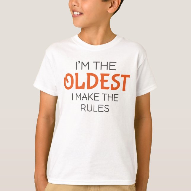 T-shirt Je suis le plus vieux que je fasse les règles (Devant)