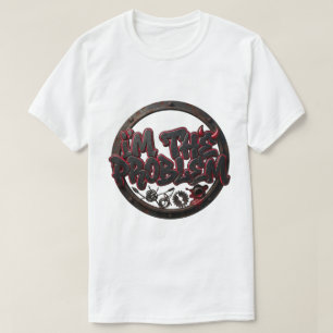 T-shirt JE SUIS LE PROBLÈME - Streetwear Rebelle Mécanique