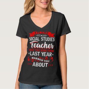 T-shirt Je suis le professeur d'études sociales Les enfant
