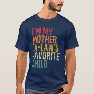 T-shirt Je suis le Rétro-enfant préféré de ma belle-mère