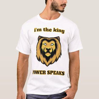 T-shirt « Je suis le roi – La puissance du lion courageux