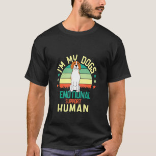 T-shirt Je suis le soutien émotionnel de mon chien humain