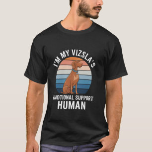 T-shirt Je suis le soutien émotionnel humain de mon Vizsla