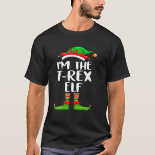 T-shirt Je suis le T-Rex Elf Matching Family Group Noël