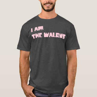 T-shirt Je Suis Le Walrus Rose
