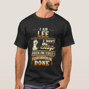 T-shirt Je suis Lee Shirt Personnalisé Lee Nom