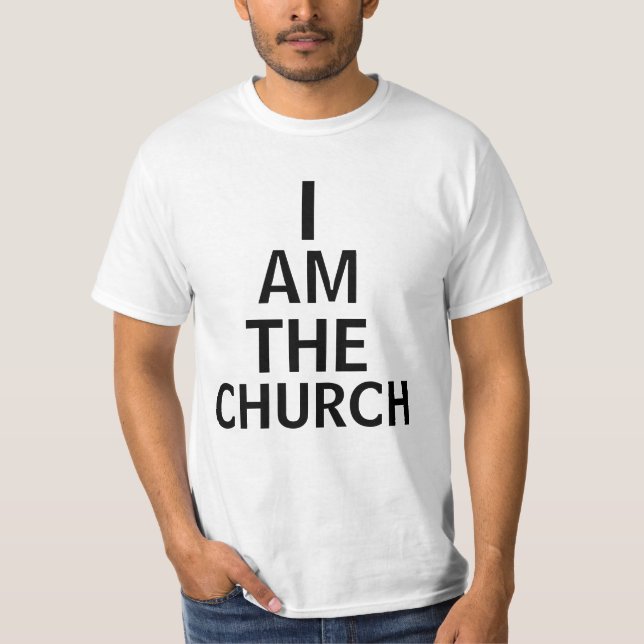 T-SHIRT JE SUIS L'ÉGLISE (Devant)