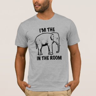 T-shirt Je suis L'ÉLÉPHANT DANS la pièce en t de graphique