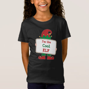 T-Shirt Je suis l'elfe cool Elfe de Noël personnalisé