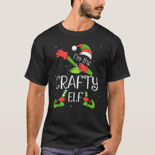T-shirt Je suis l'Elfe Crafty Dabbing Santa Claus Xmas Pou