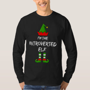 T-shirt Je suis L'Elfe Introverted Matching Family Elf Chr