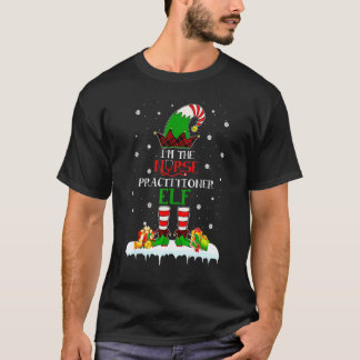 T-shirt Je suis l'elfe praticien infirmier Noël appariemen