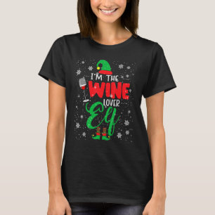 T-shirt Je suis L'Elfe Vin Noël Elfe Boire Vin Fami