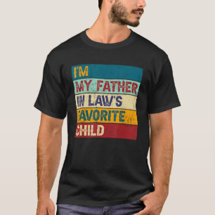 T-shirt Je suis l'enfant préféré de mon beau-père Famille
