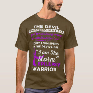 T-shirt Je suis l'épilepsie tempête guerrier 1