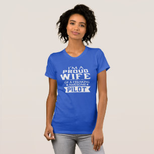 T-shirt Je suis l'ÉPOUSE du PILOTE FIER