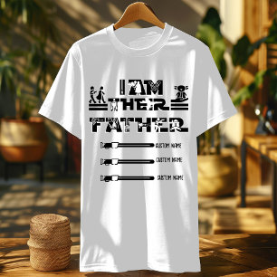 T-shirt Je suis leur père chemise lightsaber cadeaux perso