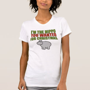 T-shirt Je suis l'hippopotame vous Recherchés pour Noël