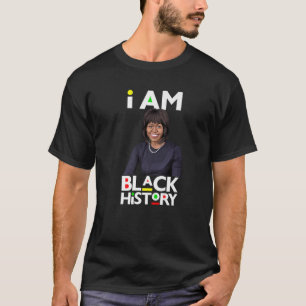 T-shirt Je suis l'histoire noire Michelle Obama Internatio