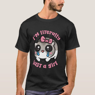 T-shirt Je suis littéralement juste une fille triste hamst