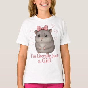 T-shirt Je suis littéralement juste une fille triste hamst