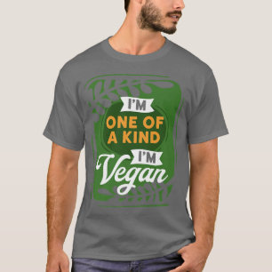 T-shirt Je suis l'un de un genre je Vegan cadeau végétarie