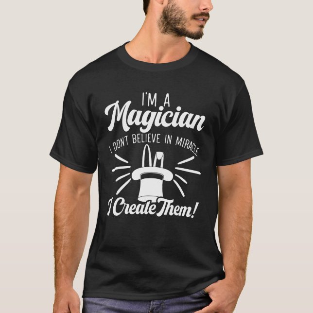T-shirt Je suis Magicien Magic Tricks sorcier illusionnist (Devant)