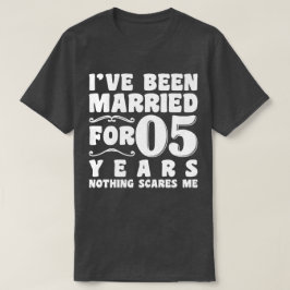 T-shirt Je suis marié depuis 05 ans Anniversaire de mariag