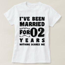 T-shirt Je suis marié depuis 2 ans Mariage drôle