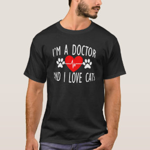 T-shirt Je suis médecin et j'adore les chats, Designs Doct