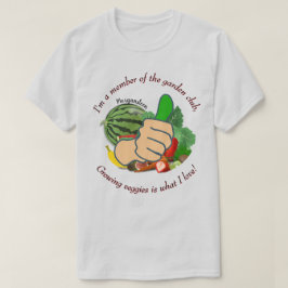 T-shirt Je suis membre du club de jardin amour légumes Lt