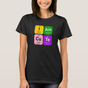 T-shirt Je suis mignon avec tableau périodique des élément