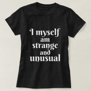 T-shirt Je Suis Moi-Même Un Halloween Étrange Et Inhabitue