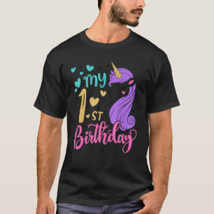 T-shirt Je Suis Mon 1Er Anniversaire Unicorne 1 An Enfant 