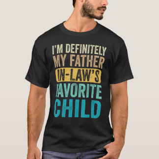 T-shirt Je suis Mon Père Dans La Loi Favorite Enfants Pare