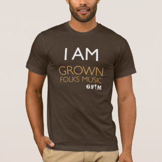 T-shirt Je suis musique de gens développée (le brun)