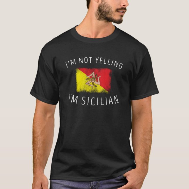 T-shirt Je suis ne hurlant pas moi suis conception   (Devant)