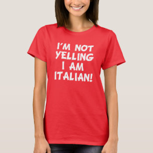 T-shirt Je suis ne hurlant pas moi suis drôle italien