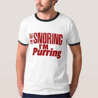 T-shirt Je suis ne ronflant pas moi ronronne
