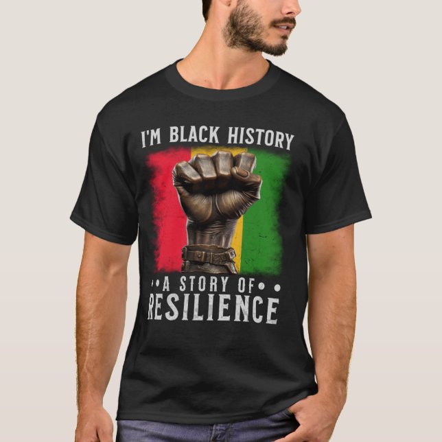T-shirt Je suis Noir Histoire (Devant)